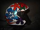 Аэрография на шлеме Harley-Davidson – «Мексиканская Хохлома»